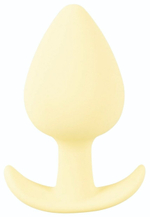 Жёлтая анальная втулка Mini Butt Plug - 6 см. (Цвет: желтый)