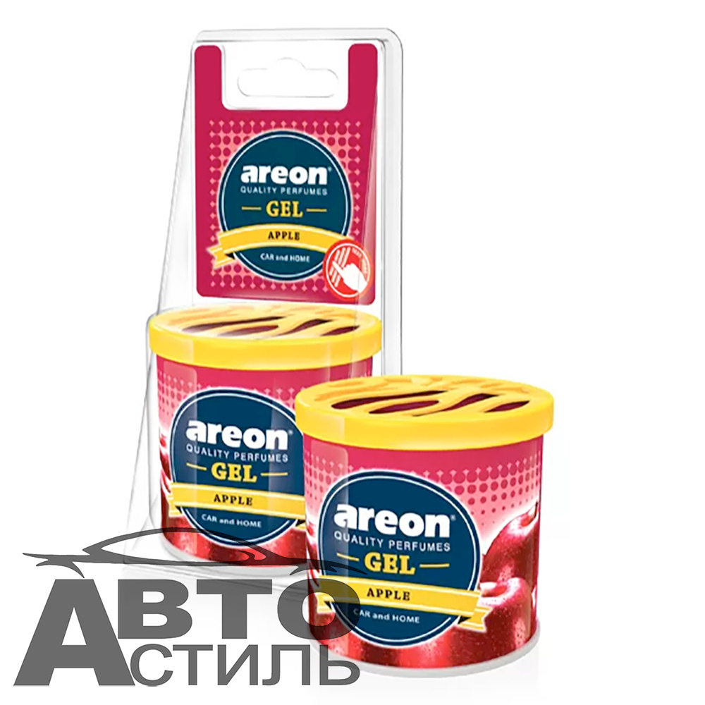 Ароматизатор в банке под сиденье Areon GEL САN 80гр - Яблоко\Apple