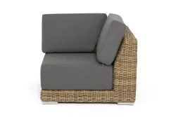 "Капри" модуль диванный угловой с подушками, цвет соломенный