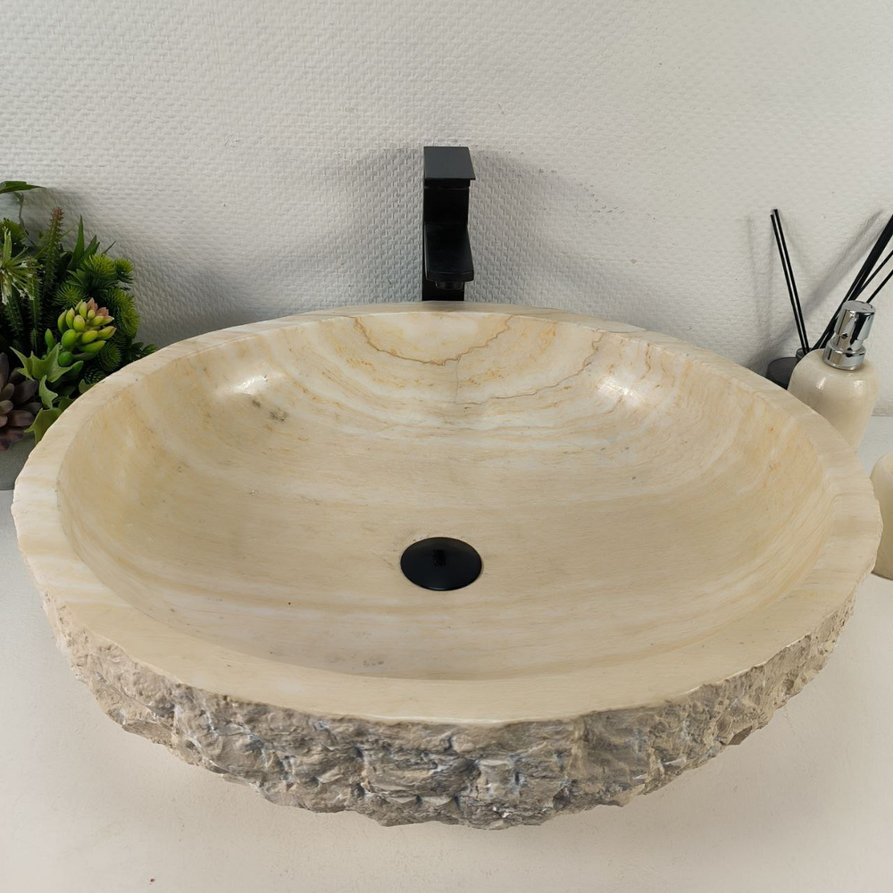 Раковина из оникса Erozy White EO-74362 60*52*16 0215
