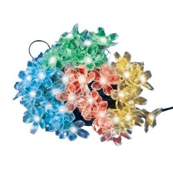 USL-S-137-PT5000 SAKURA Садовая гирлянда на солнечной батарее Сакура. 50 светодиодов. Разноцветный свет. 1xАА Ni-Mh аккумулятор в-к. IP44. TM Uniel