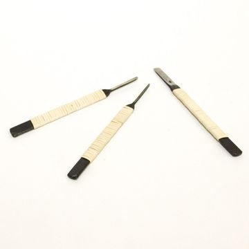 Набор японских резцов по дереву, Kawakioy-Nori, 10штук (ротанговая обмотка, деревянный ящик)