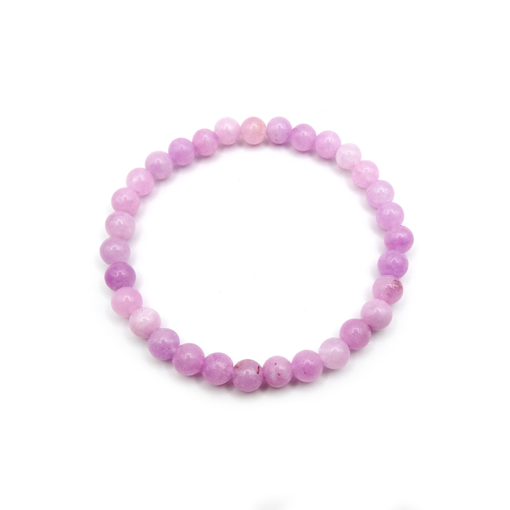 Браслет Кварц розово-сиреневый шар 6 мм