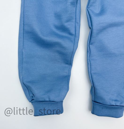 Брюки "Цветочная фантазия" капитанский синий