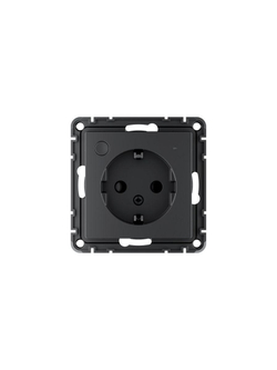 Розетка AtlasDesign Smart 16А L+N с заземл. защ. шторки Zigbee механизм карбон SE ATN001045Z