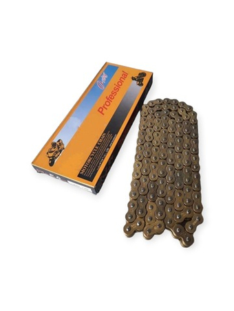 Цепь приводная (525HV-120L) сальниковая усиленная 120 звеньев шаг 525 золотая СN