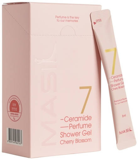 Masil 7 Питательный парфюмированный гель для душа с церамидами Ceramide Perfume Shower Gel Cherry Blossom (стик) 8мл