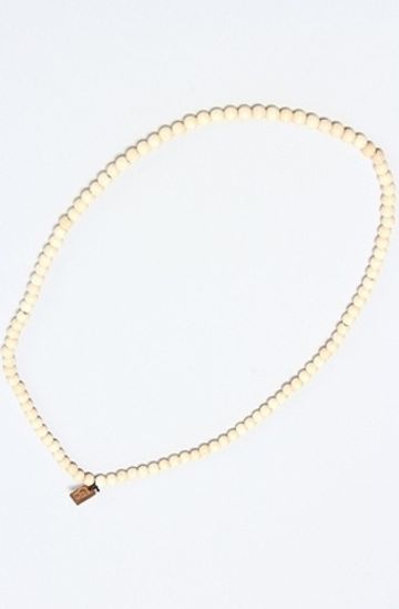 Деревянные бусы бежевые Good Wood NYC