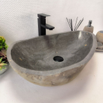 Раковина из речного камня RS-63542 (63*42*16) 0124