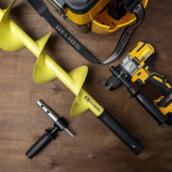 Шнек ледобура ICEBERG-160R Steel Head под шуруповерт, мотобур (правое вращение) (SA-160R)