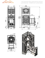 Печь для бани ASTON «Шторм 26 Турбопар» Long (350)