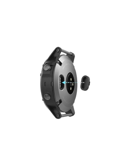 Защитная заглушка зарядного отверстия часов Garmin Fenix, Forerunner, Instinct, Venu, Vivoactive и др. (черная)