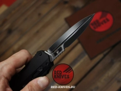 Нож Microtech 184-10 GLYKON - черная рукоять, черный клинок RK-477