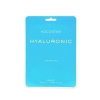 Маска для увлажнения сухой и чувствительной кожи с Гиалуроновой кислотой Kocostar Hyaluronic Mask 5шт