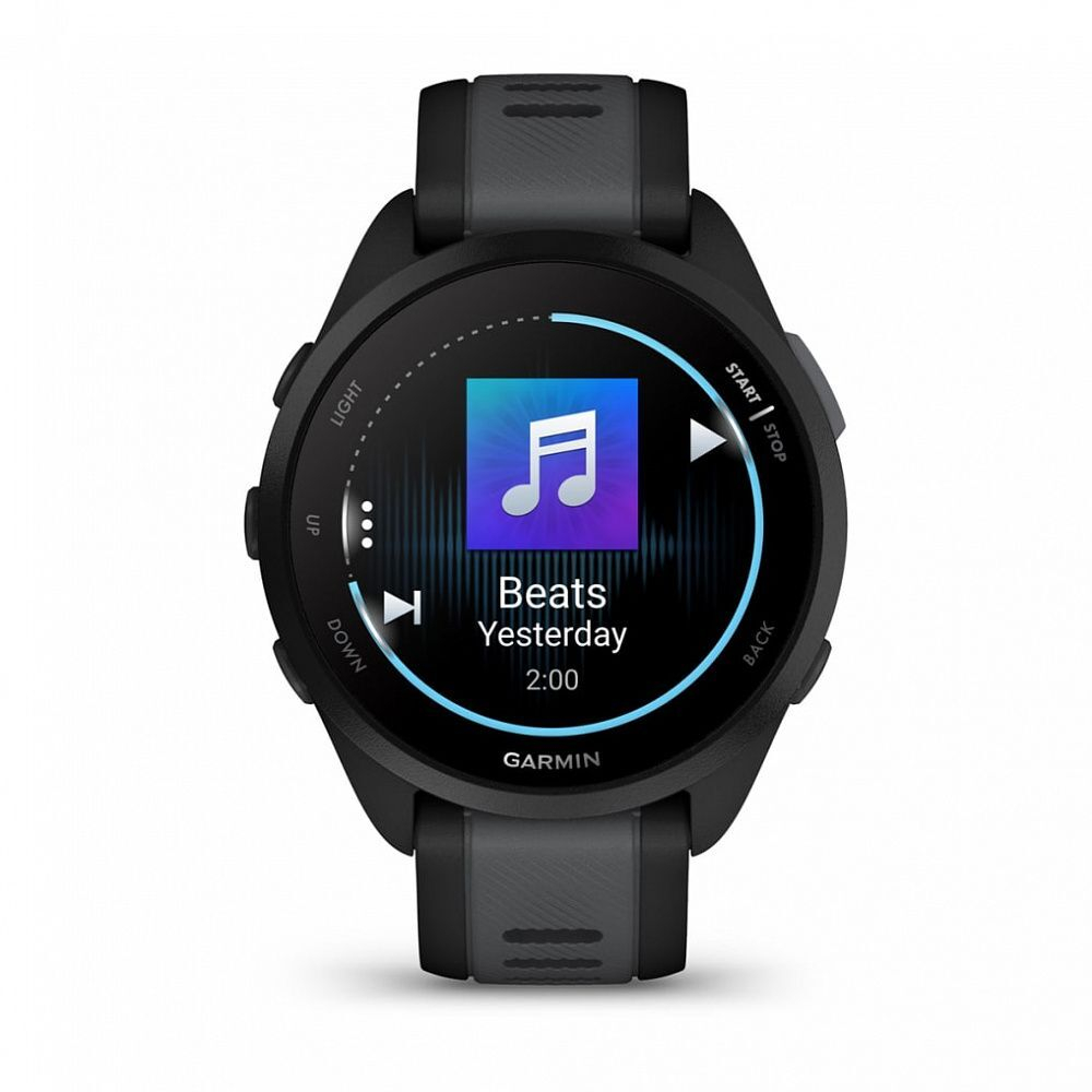 Часы Garmin Forerunner 165 Music черный с серым ремешком, 010-02863-30. Товар уцененный