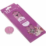 Свечи чайные в наборе 10шт «Влюбленная роза»