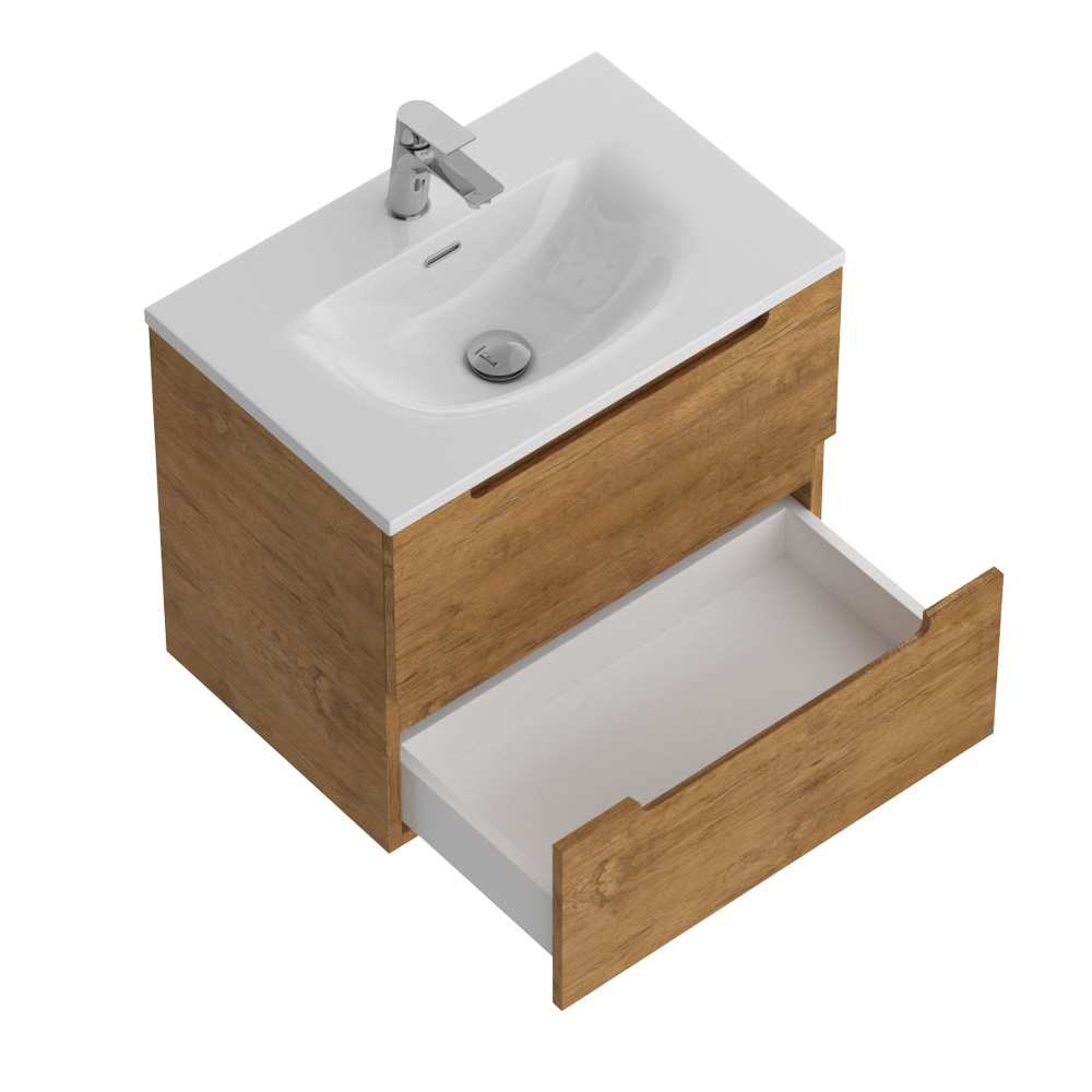 Тумба подвесная с раковиной BelBagno ETNA39-600/390-2C-SO-RN-P+BB-8099-3-60