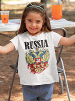 Футболка белая детская патриотическая