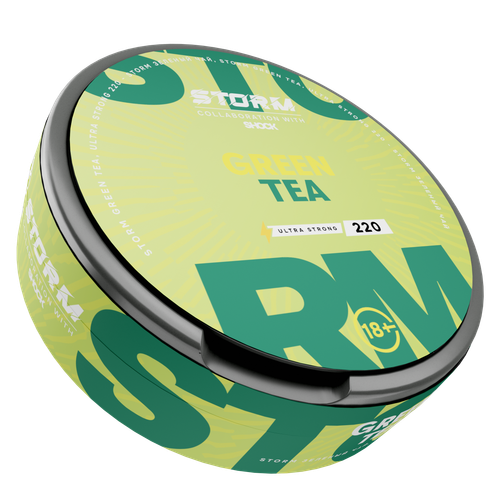 STORM BY ШОК NEW ⚡ GREEN TEA (220МГ) - ЗЕЛЕНЫЙ ЧАЙ