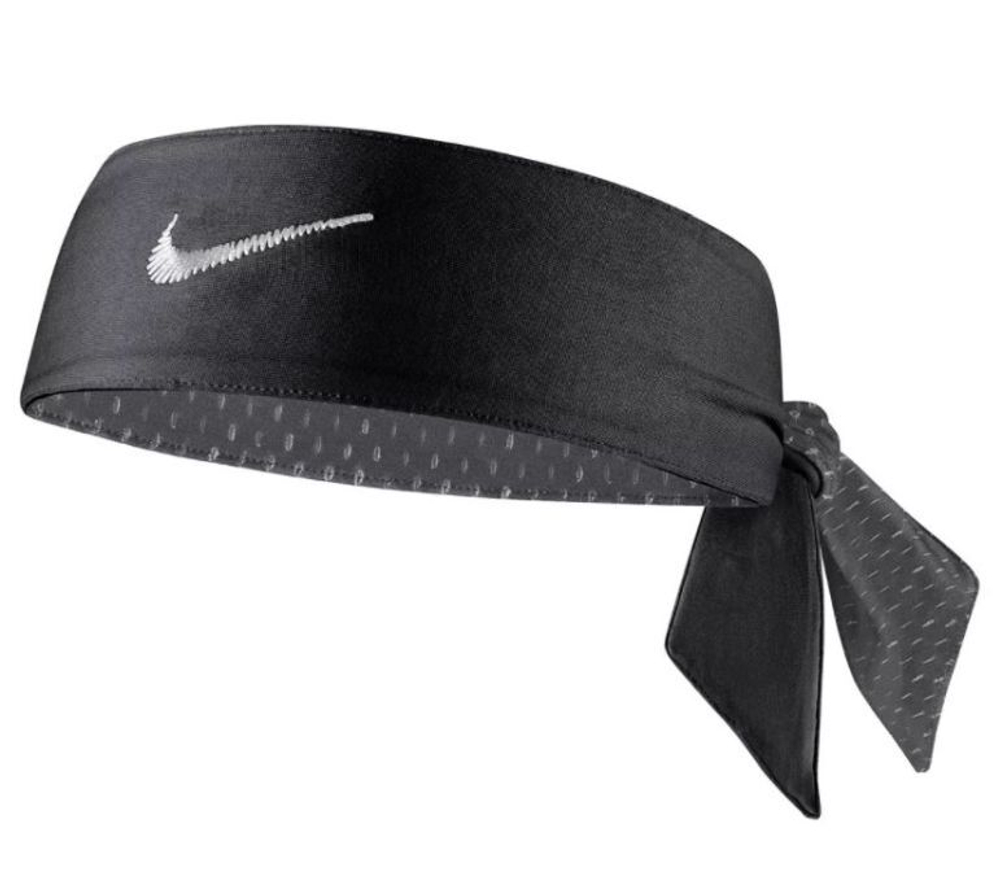 Бандана теннисная Nike Dri-Fit Head Tie Reversible M - iron grey/black/white