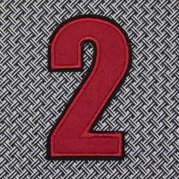 Нашивка Цифра "2" (красная)