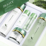 Набор для ухода за лицом Jigott Well-Being Green Tea Skin 3Set Зеленый чай (тонер, эмульсия, крем) (5в1)