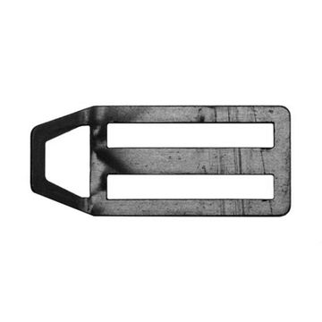 Пряжка двухщелевая Scorpena с полукольцом алюминиевый черная