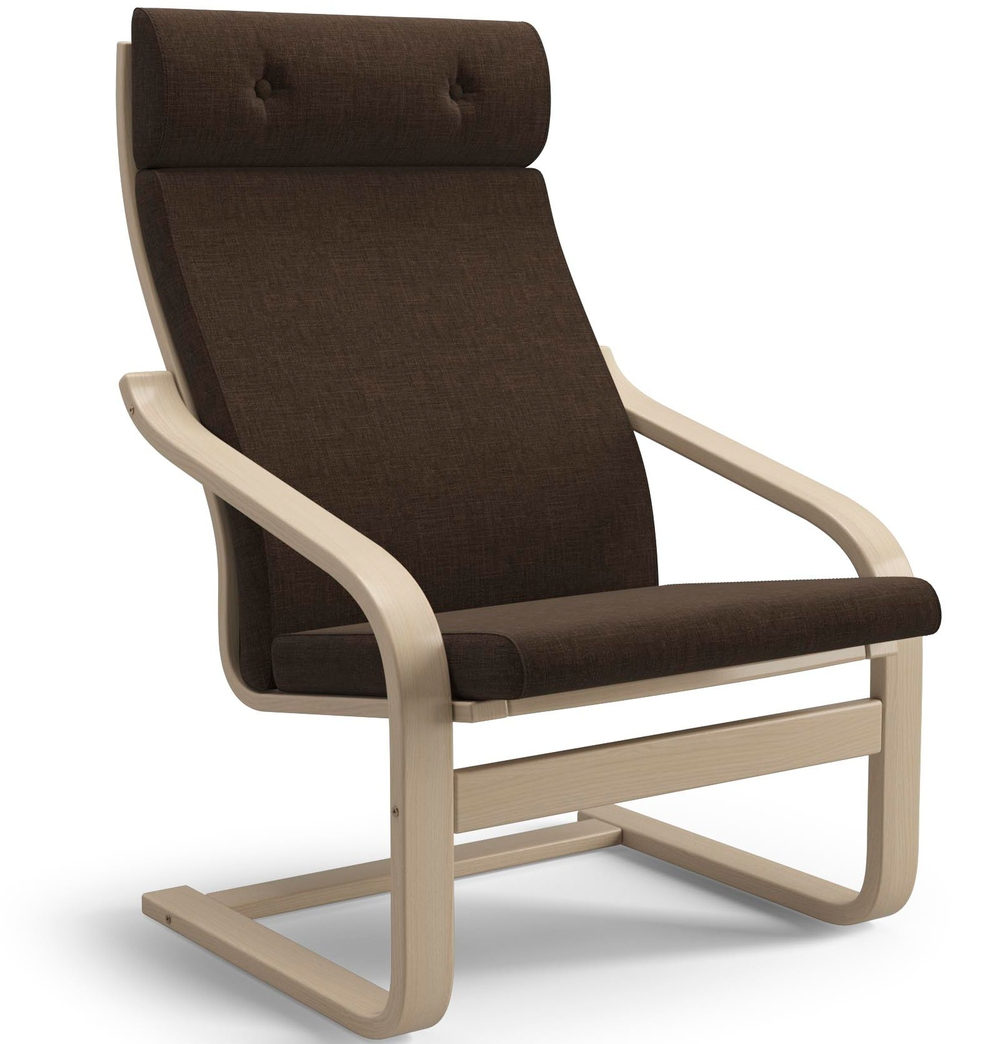 Бамбл кресло (комплект) коричневое, ножки светлый дуб