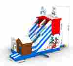 Коммерческий надувной батут «Зимняя горка Арктика» 6,1*3,6*6,3 м