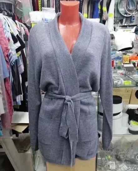 КАРДИГАН вязаный трикотаж. Беларусь. с поясом