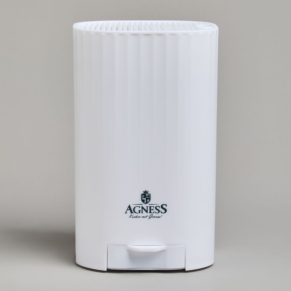 ПОДСТАВКА ДЛЯ НОЖЕЙ AGNESS С ТОЧИЛЬНЫМ КАМНЕМ 13,6*14,6*23 СМ