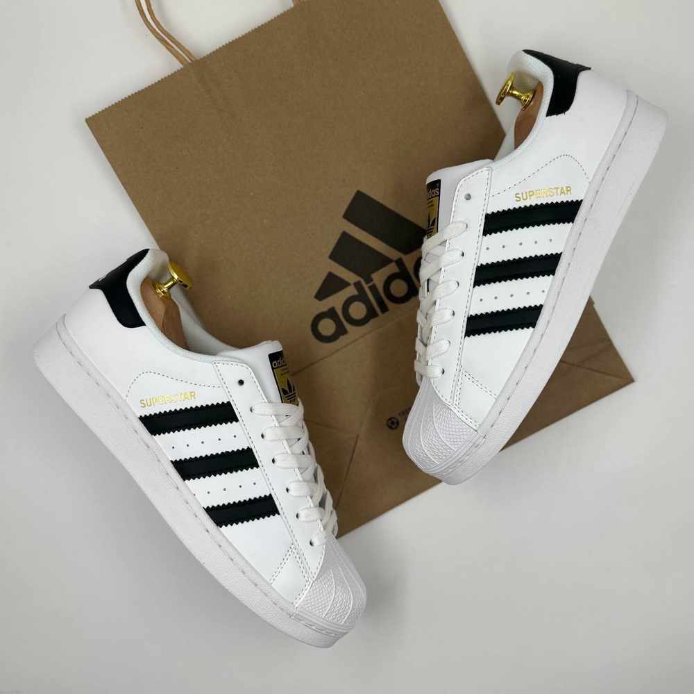 Кроссовки Adidas Superstar #B302 (бел.)