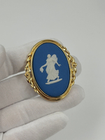 Брошь Wedgwood синяя