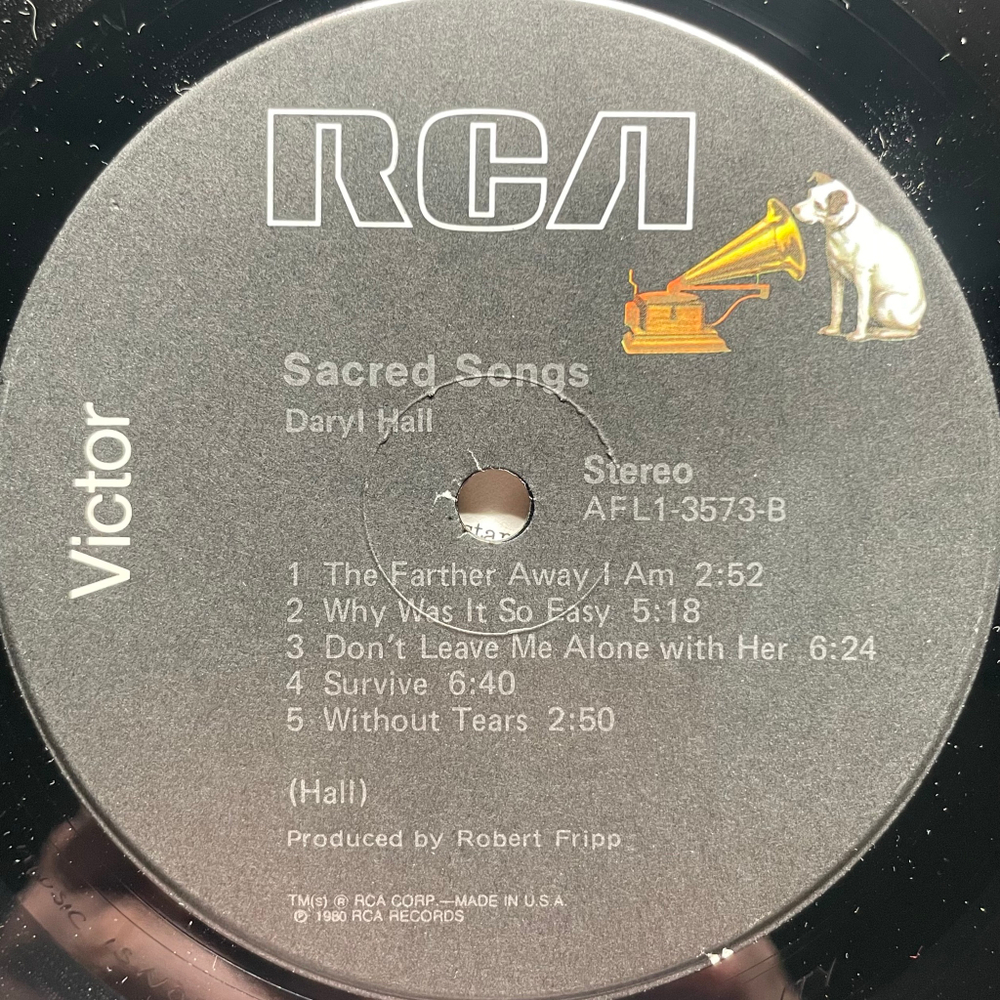 Daryl Hall ‎– Sacred Songs (США 1980г.)