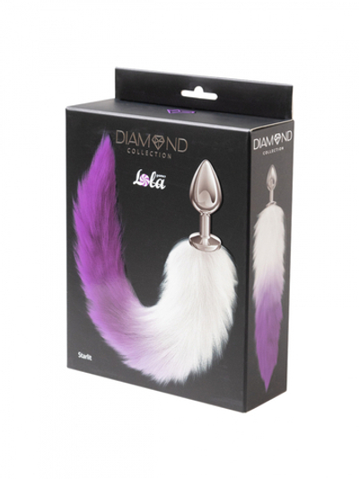 АНАЛЬНАЯ ПРОБКА С ХВОСТОМ DIAMOND PURPLE