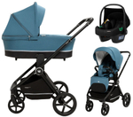 Коляска 4 в 1 Sweet Baby Cupola New + автокресло Elegante Plus с базой i-Size ISOFIX DK780 Ocean Green