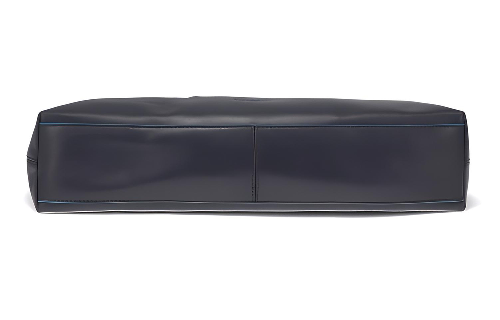 COACH Hamilton PVC With Cow Leather Briefcase, One Shoulder Handbag Large Men"s Blue