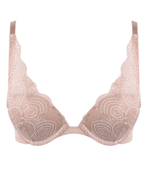 Бюстгальтер с треугольными пуш-ап чашками (Размер: 85C) (Цвет: пудровый)