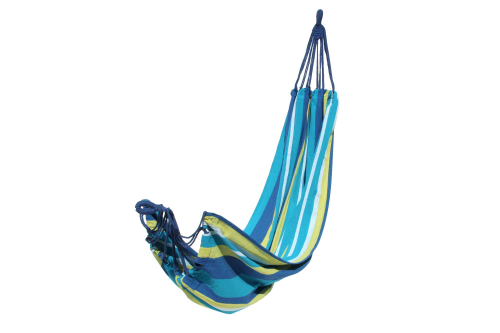 Гамак  тканевый двухместный без перекладины 2000х1500мм (16шт/уп в ассортименте, рис. полоска) арт.WR-F05B "Garden story"