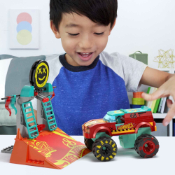 MEGA Hot Wheels - Monster Trucks Demo Derby Строительные блоки, 151 деталь. ХНГ53 / артикул   HNG53  / GTIN 194735140053