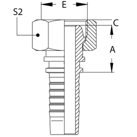 Фитинг DN 10 DK (Г) 18x1.5 (накидная гайка)