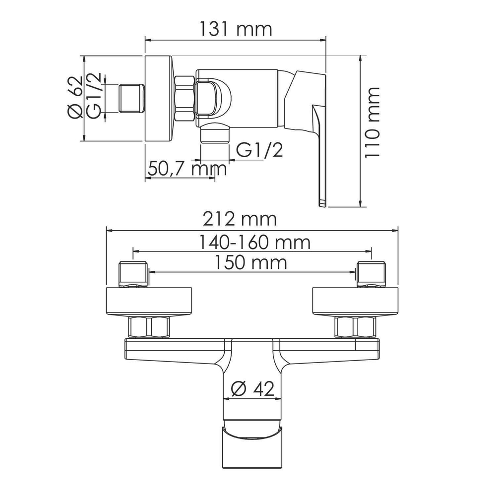 Dill 6102 Смеситель для душа