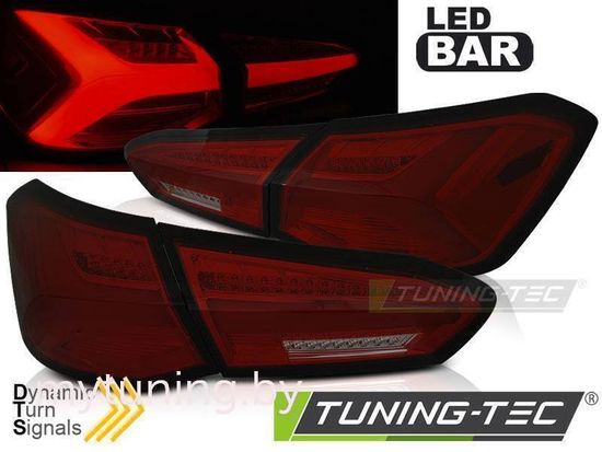 Задние фонари LED TAIL LIGHTS RED SMOKE SEQ для FORD FOCUS 4 ХЭТЧБЕК 18-21