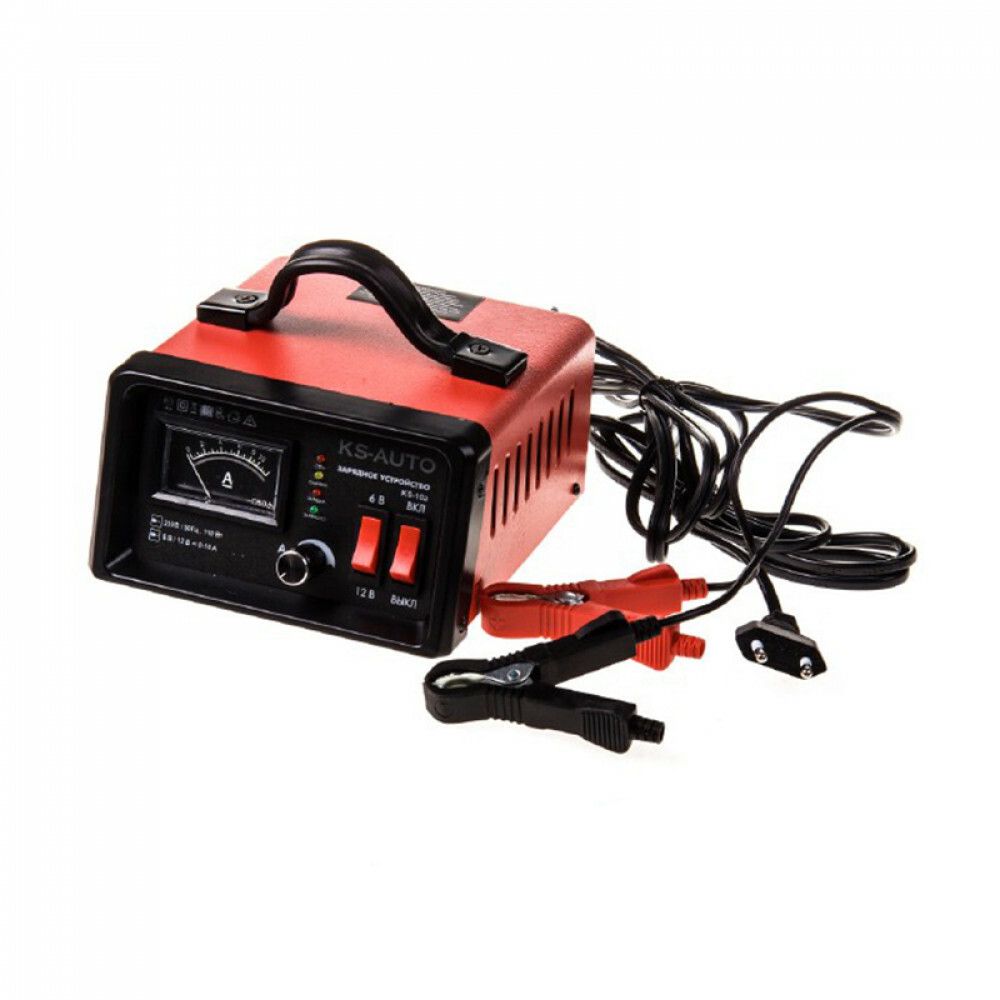 Устройство зарядное для аккумулятора KS-10a напряжение 6/12В емкость 5/100Ач