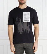 Футболка TE_PATCHWORK BOSS ORANGE - черный(50511051)