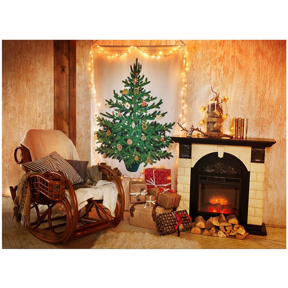 Ель декоративная Bondibon "Самая компактная Елка "Укрась своими руками!", 120*160см