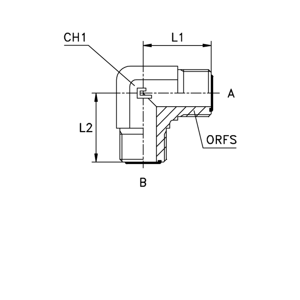 Соединение P90 ORFS 11/16 - ORFS 9/16