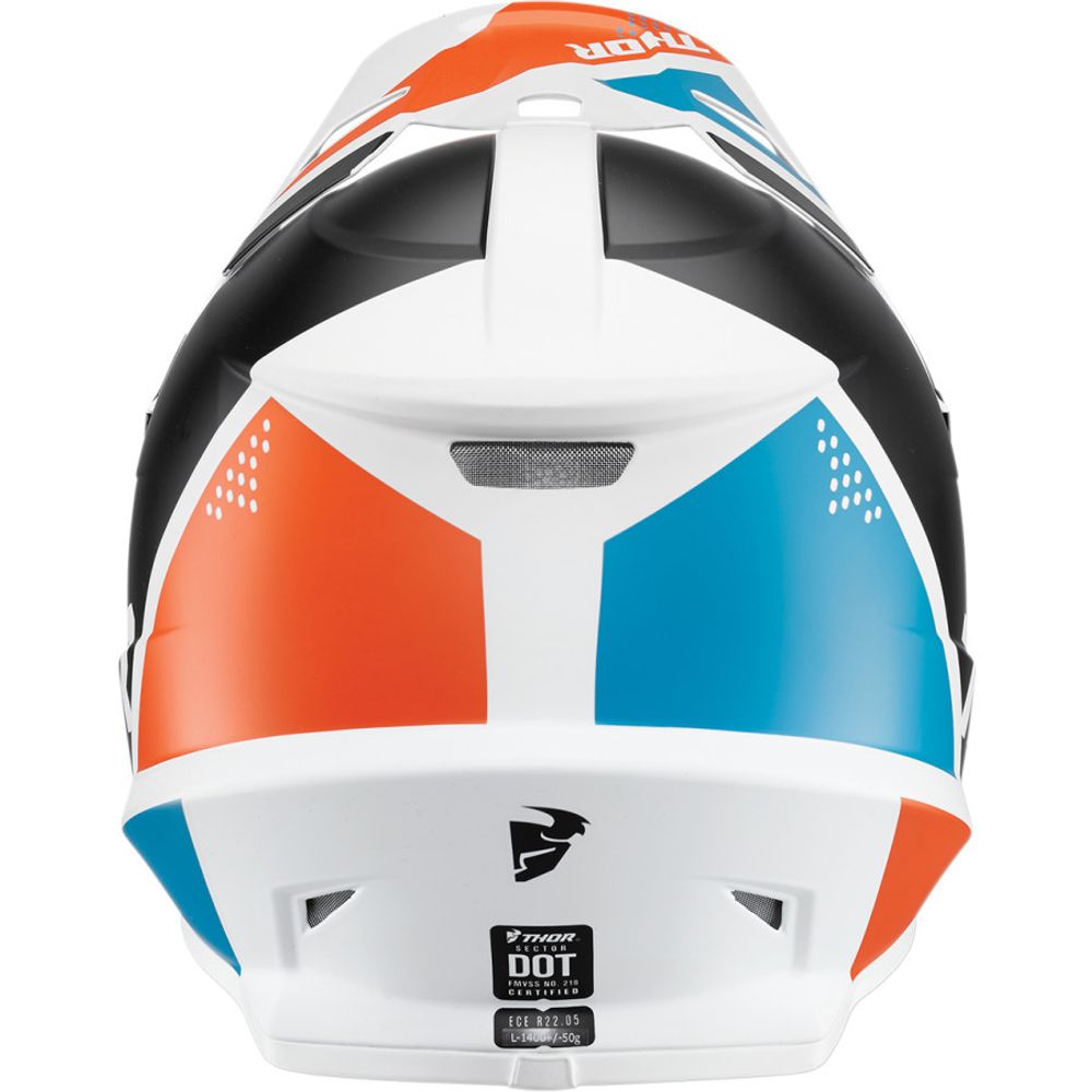 Sector Blade Helmet / Бело-бирюзовый