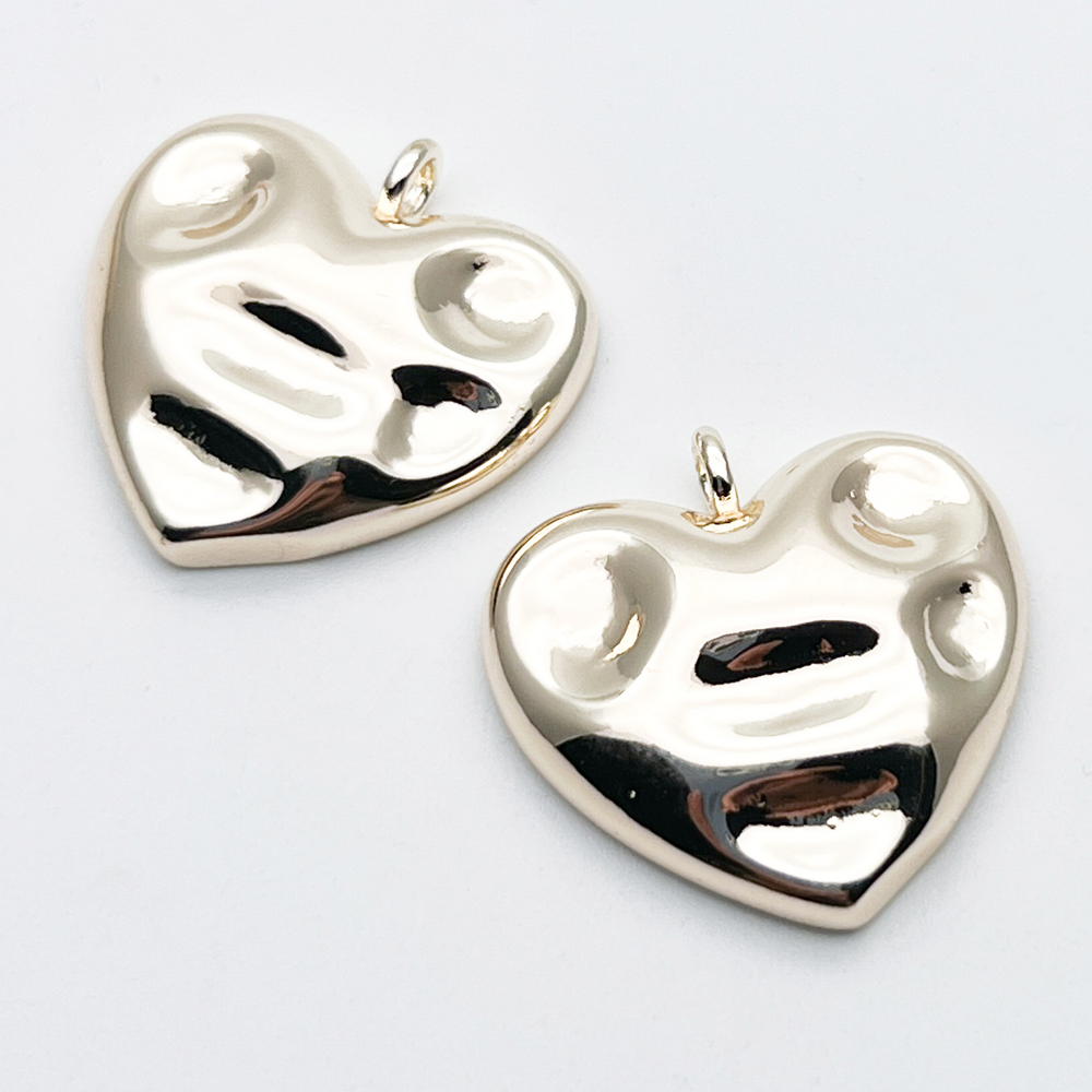 Подвеска Сердце, цвет золото, размер 25*25 мм, цена за 1 шт