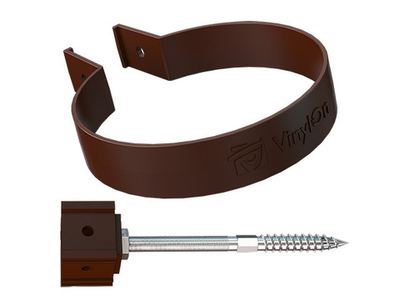 ХОМУТ ТРУБЫ VINYLON с крепежом 120 мм